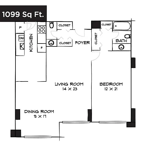 Floor plan Design 1B15