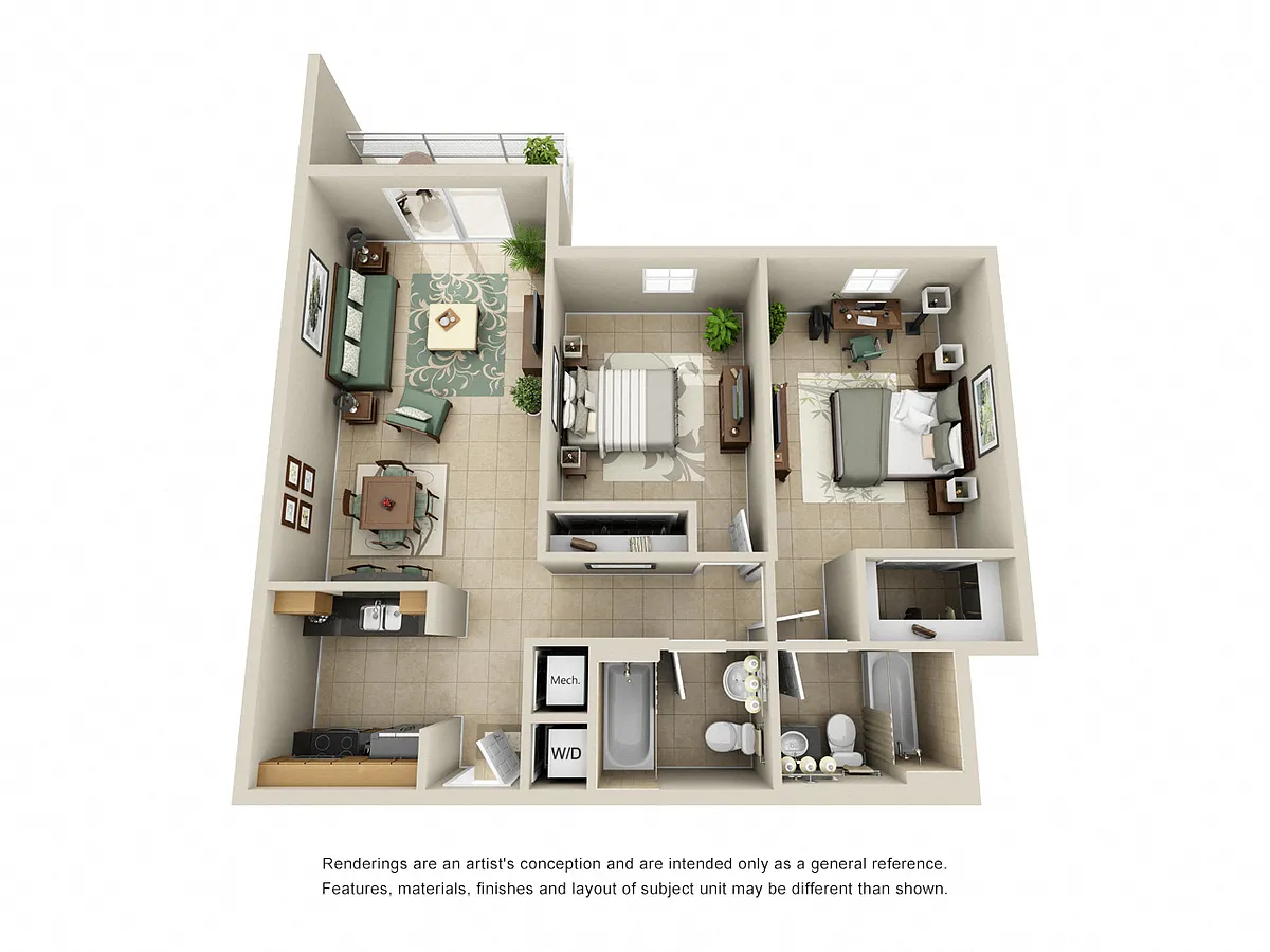 Floor plan Model B1