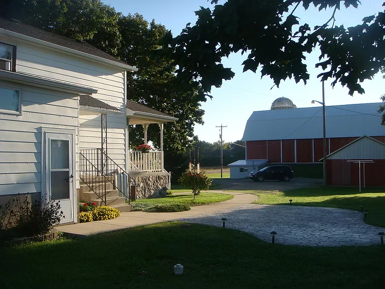 Patio for outdoor entertaining. Outside access to the basement.