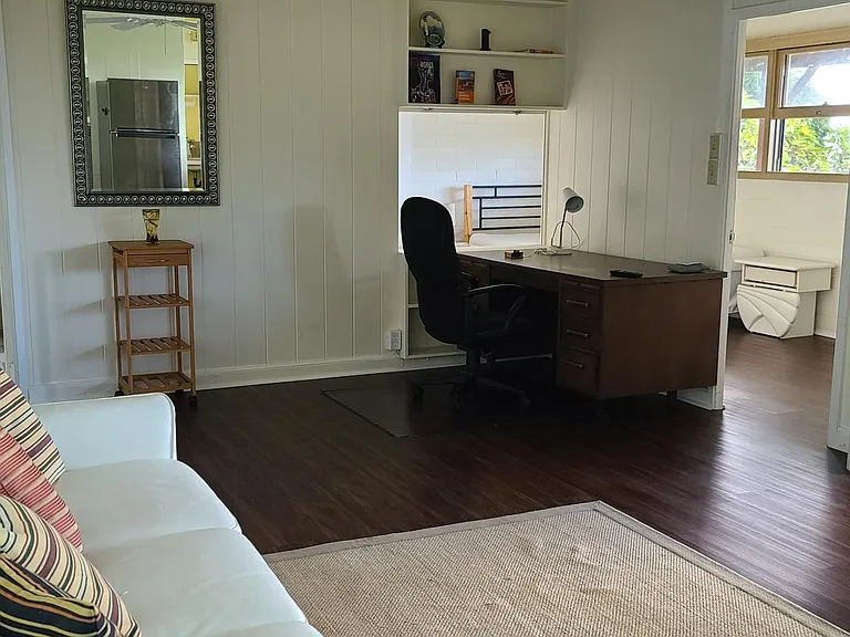 The view from living room to bedroom ad both room.