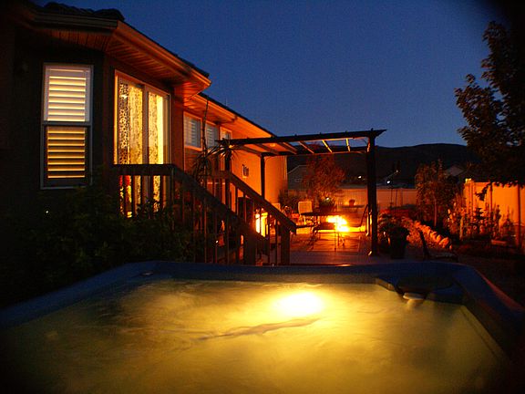 Relax in the hot tub
