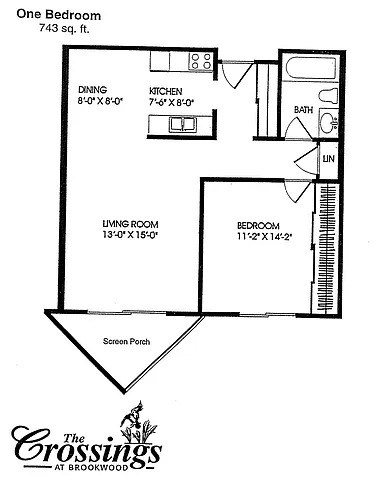 Floor plan 6125 1 Bedroom