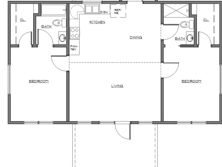 With two master bedrooms, everyone has privacy. A separate laundry room is off the kitchen and two screened porches allow for bug free outdoor enjoyment.