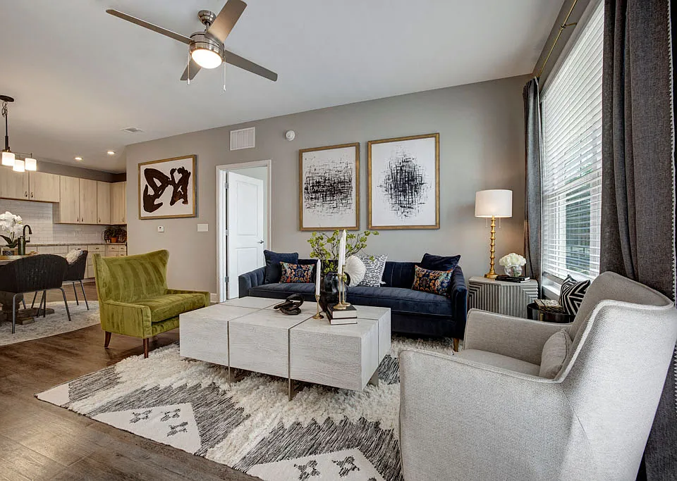 Living Room and Dining Area