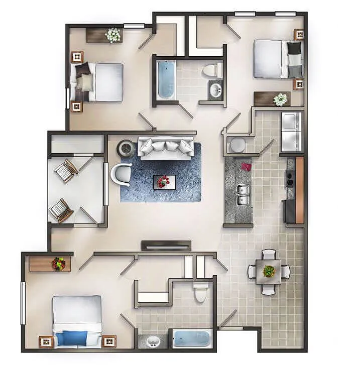 Floor plan The Carrington