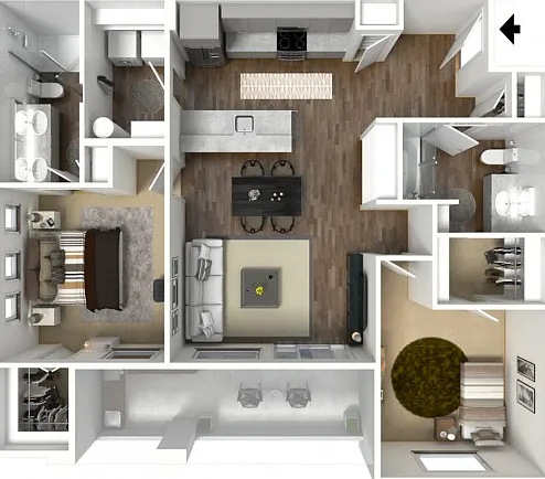 Oxford - 2 bed x 2 bath Oxford - 2 bed x 2 bath