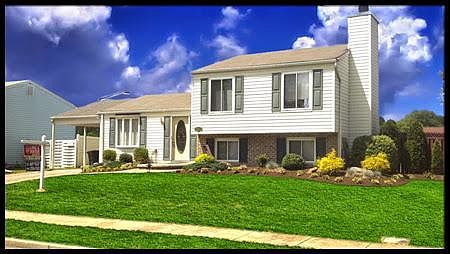 Home now has burgundy shutters. I changed the color scheme with the last tenants.