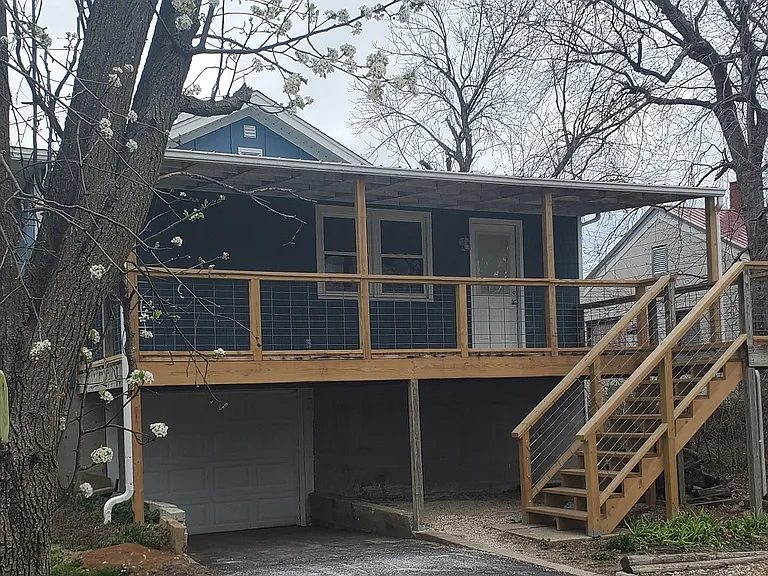 Yard and Parking Access from Rear Deck