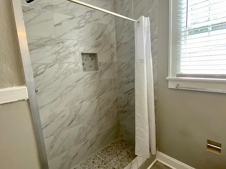 New tile shower