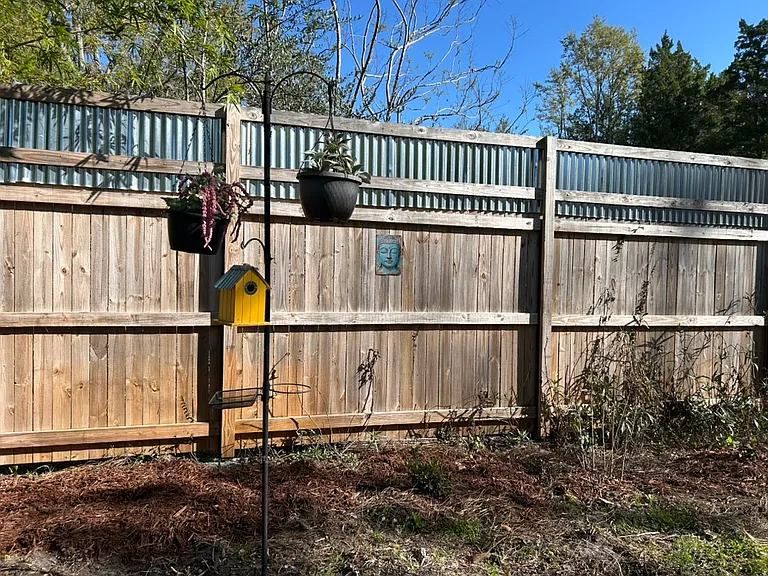 New backyard fence