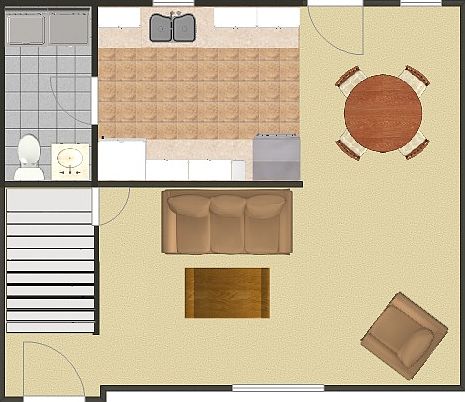 1st Floor Layout - Larger Style