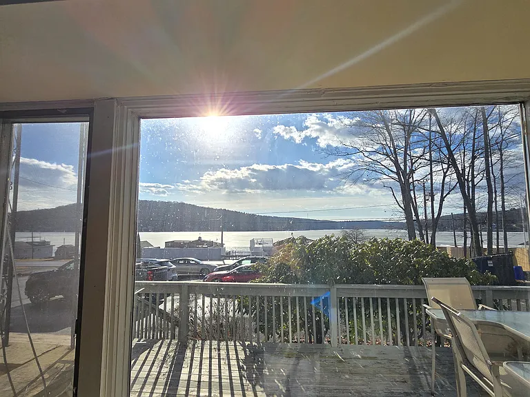 Lake view from living room window