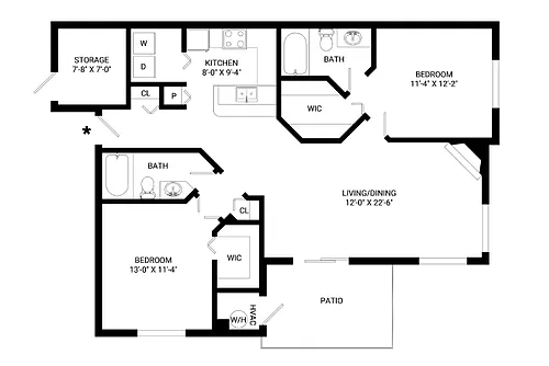 Floor plan Sunlight