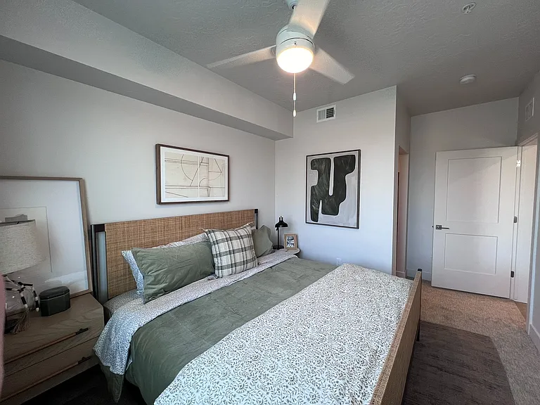 Bedroom and door