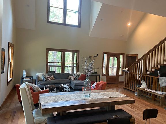 Living room, view from standing in the kitchen.