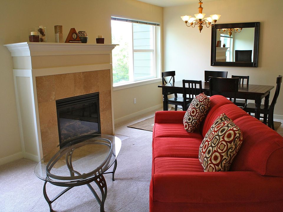 Living room and Dining room w/ gas fireplace