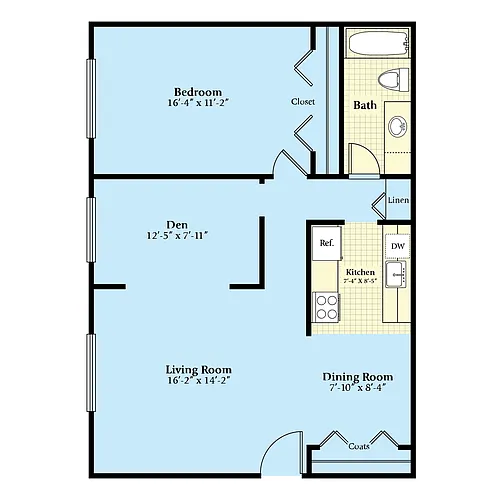 Floor plan The Executive (with Den)