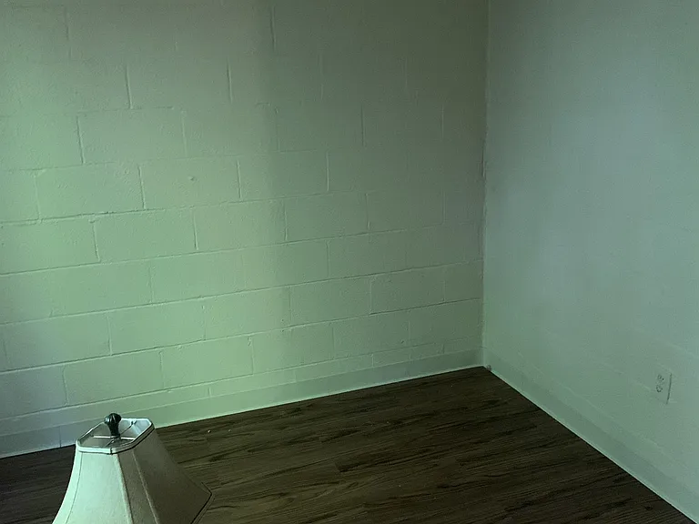 Bedroom off main room.