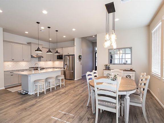 Updated dining chandelier