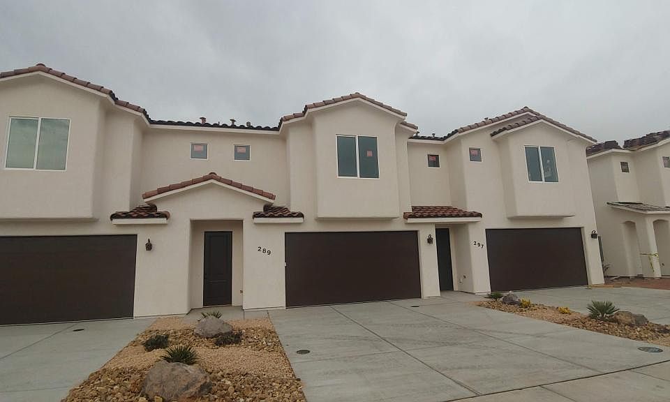 Large two car garage.