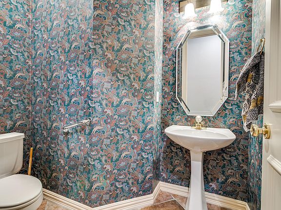 Half bathroom near bedroom.