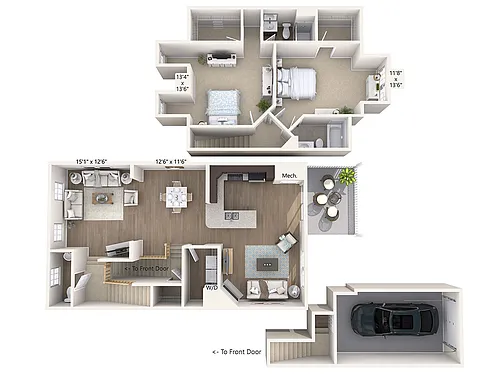 Floor plan B2TG-E