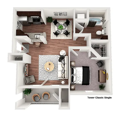 Floor plan Tower Classic Single