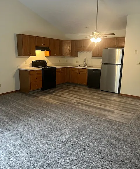 4-B Kitchen and open floor plan living area
