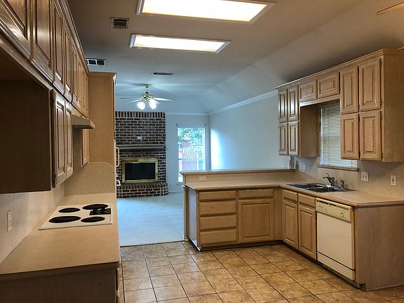 Kitchen and family room