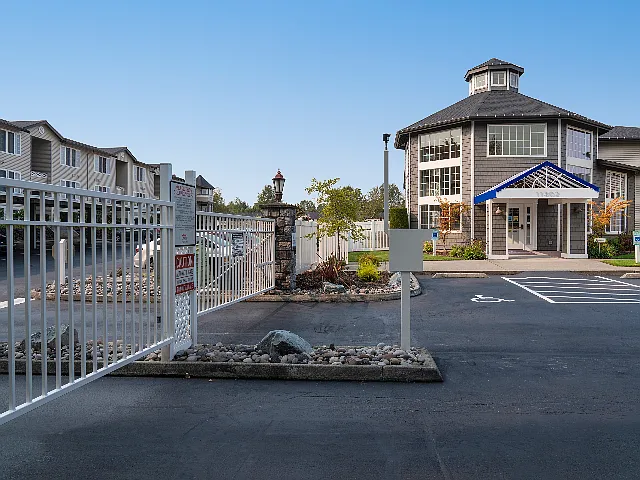 Front Entry Gate l Upscale Parkland Apartments for Rent l Tacoma, WA l Nantucket Gate