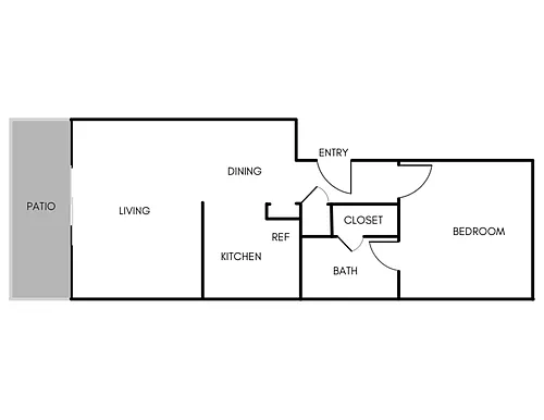 Floor plan 1X1A