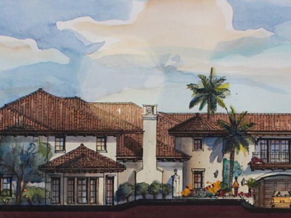 Artist Rendering Side of Main House
