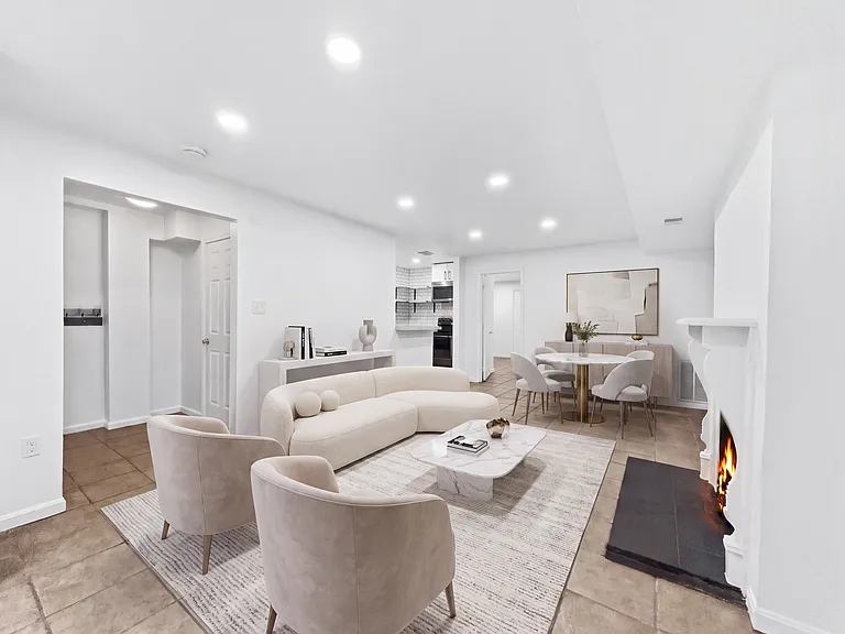 Virtual staging design of living/dining area #2