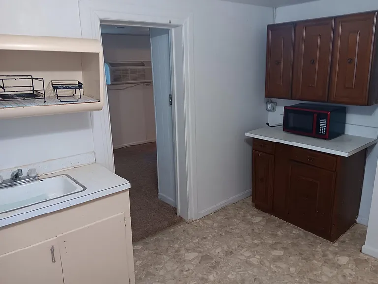 Kitchen looking toward living room