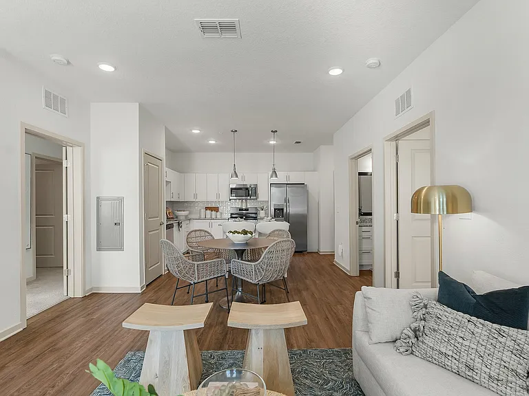 Experience the elegance of this contemporary apartment, perfect for modern living.
