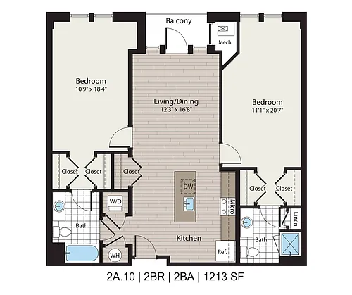 Floor plan 2A10
