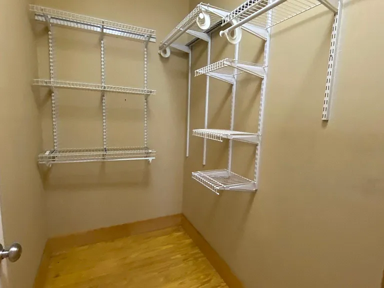 Closet off of master bedroom.