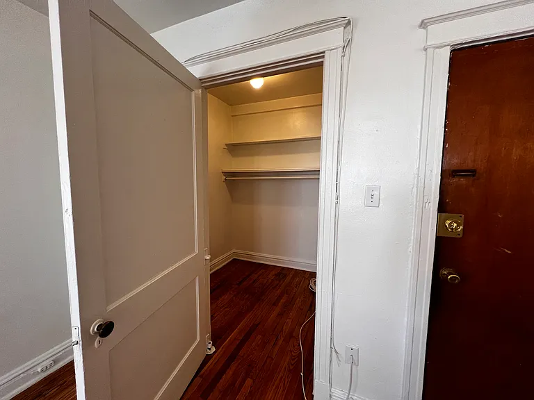 The '01s have large walk-in closets with electric outlets. These rooms could be used as a small office, or