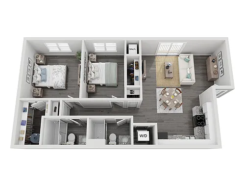 Floor plan 2-2B-V