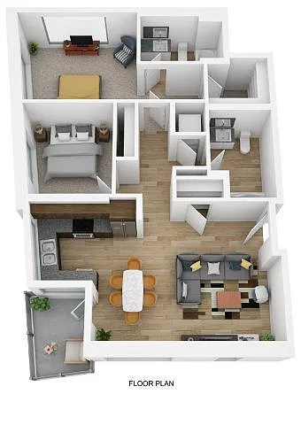 Floor plan B2D-E