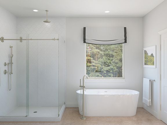 Plus shower with upgraded fixtures