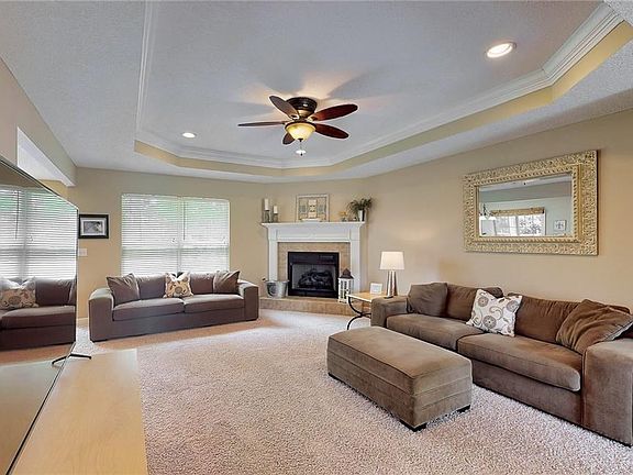 Features a gas fireplace