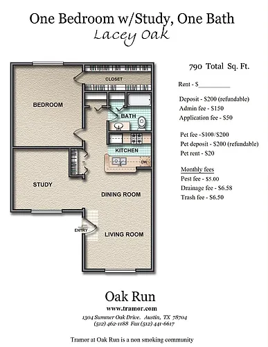 Floor plan Lacey Oak
