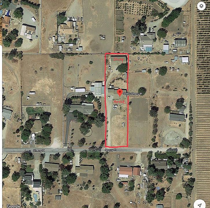 Overhead shot of property
