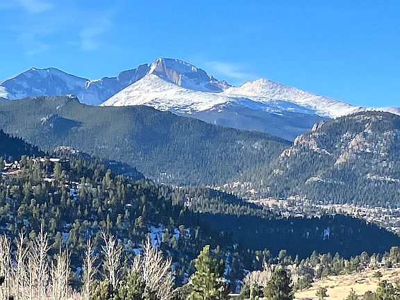 View out great room and deck