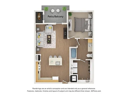 Floor plan 1-A TYPE B 60%