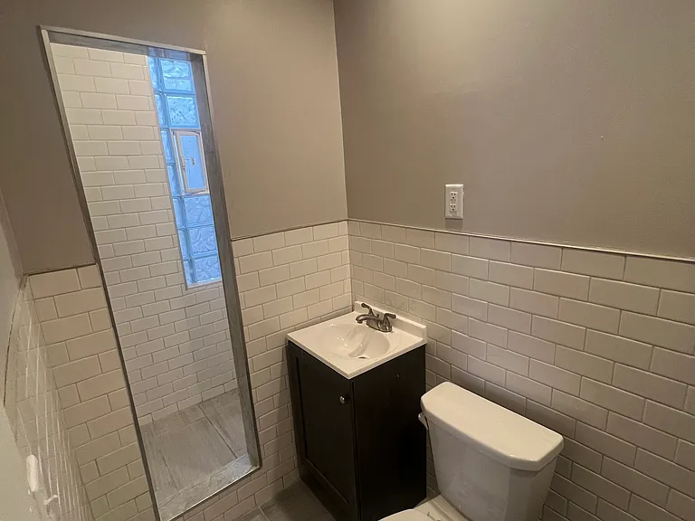 bathroom into shower