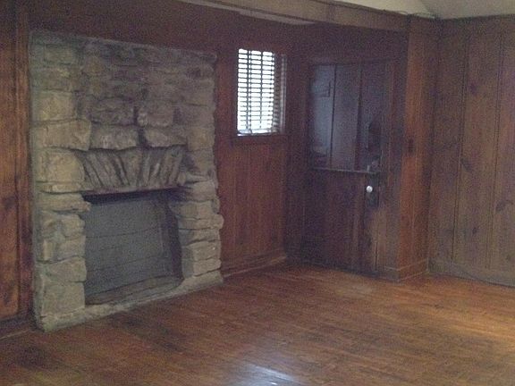 Living room with fireplace