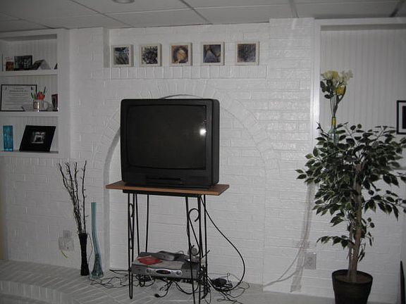 Living room wall (TV and furnishings not included)