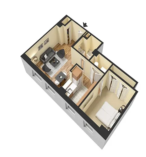 Floor plan 1 Bedroom
